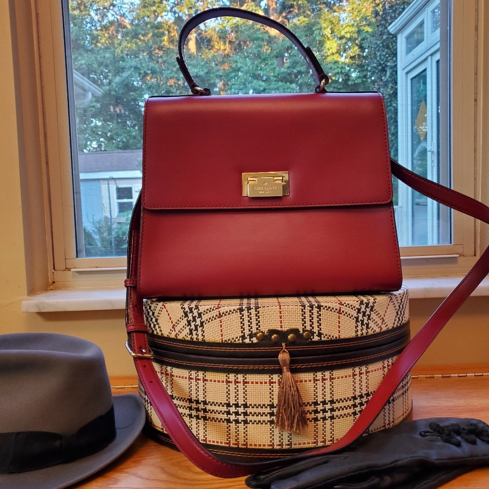 Beautiful red leather purse